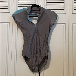 Zip open ballet leotard